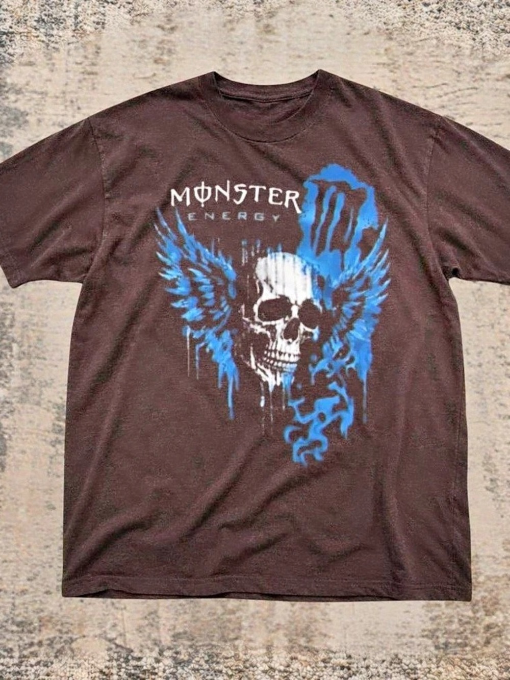 Monster Energy Graphic Tee in Black & Blue